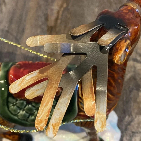 Ceramic/ Porcelain Santa in his Sleigh &  2 Reindeer - Picture 9 of 10